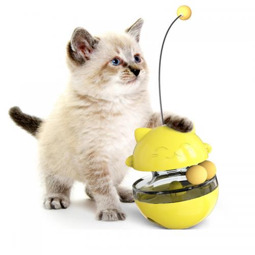 Cat Toy Tumbler Turntable Adjustable Leakage Hole Cat Leaky Toys Ecofriendly Stocked