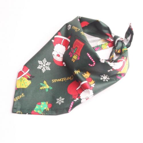 Christmas Gifts Pet Saliva Towel Cotton Triangle Scarf Cat Dog Accessories Amazon Explosion Models