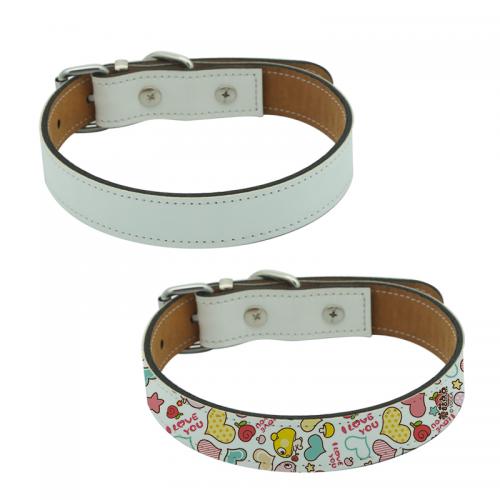 Custom Adjustable Pet Collar Heat Transfer Sublimation Logo Printed Dog Collar