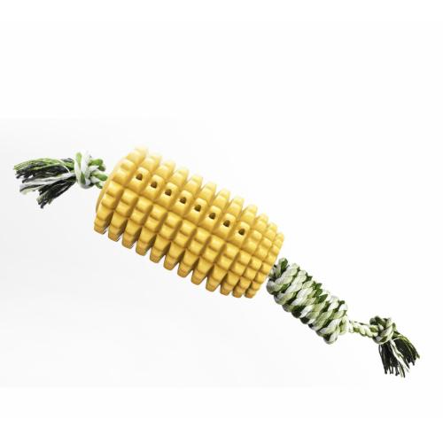 Custom Dog Ropes Toy Multifunction Pet Molar Bite Toy SelfPlaying Rubber Corn Bite Molar Corn Chew Toy