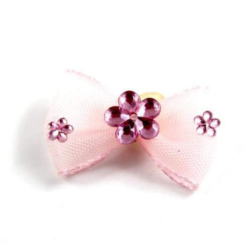 Custom More Colors Optional Pet Dog Cat Bow Ties Headwear With Rubber Ring Plastic Package Available Pet Accessories