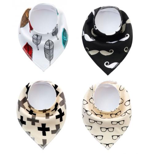 Custom Printed Multi Color Organic Cotton Soft Pet Dog Bandanas