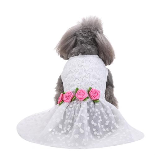 Cute Shirt Durable Comfortable Breathable Wearing Bipedal Apparel Accessories Pet Dog Cat Clothes Bow Dress