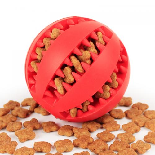 Dog Toy Interactive Rubber Balls Pet Dog Cat Puppy ElasticityTeeth Ball Dog Chew Toys Tooth Cleaning Balls