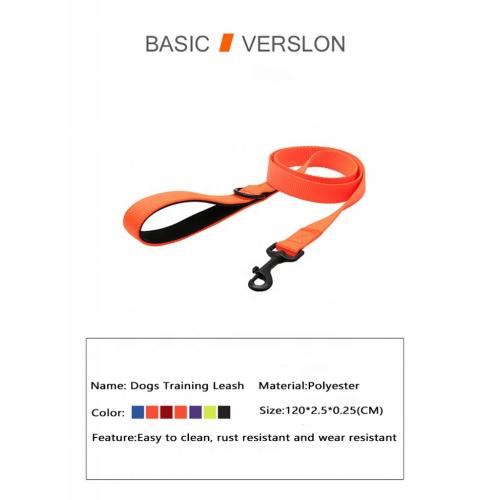 Durable Polyester Rope Comfortable Rope Dog Leash Medium Large Dogs Outdoor Training Leash Collar Set