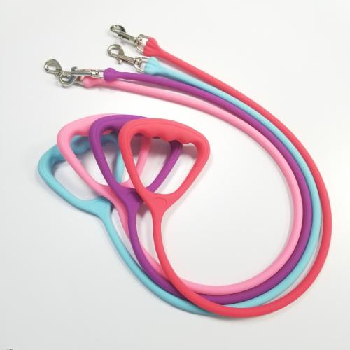 Durable Strong Soft Waterproof Silicone Pet Leash Rope Dog Collars Leash Rope