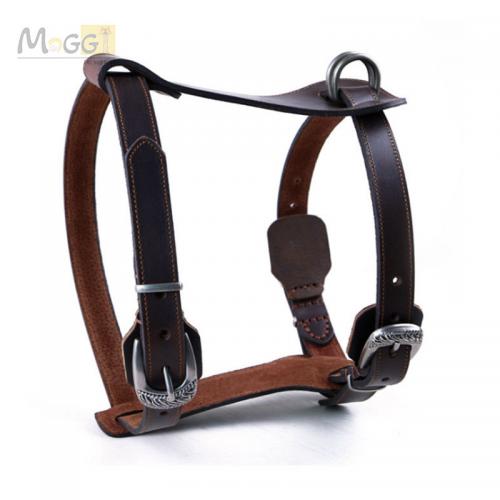 Good Technology Production Leather Pet Training Harness Led Safer Dog Harness