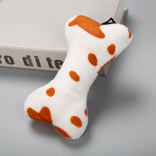 In Stock Soft Three Colors Random Plush Bone Dog Toys Pet Supplies