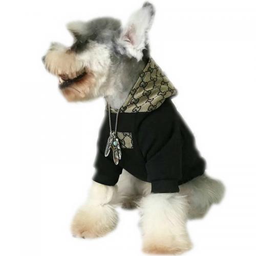 JXANRY Pet Logo Hoodie Teddy Cats Dogs Autumn Winter Padded Lining Coat