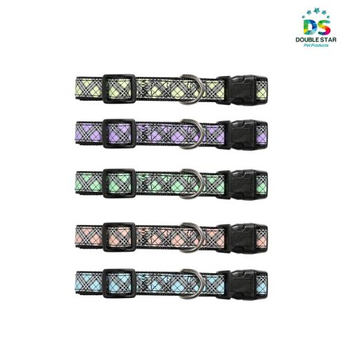 Manufacture Customized Logo Adjustable Neoprene Polyester Dog Collar