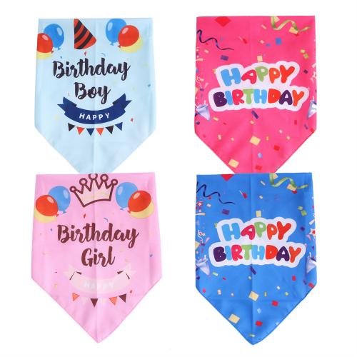 Manufacturers Pet Accessories Birthday Saliva Towel Dog Collar Cat Triangle Scarf