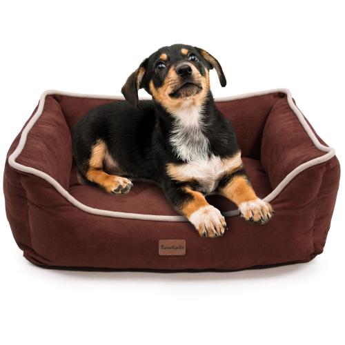 Mechanical Wash Polyester Cozy Pet Dog Bed Cotton Square Pet Bed
