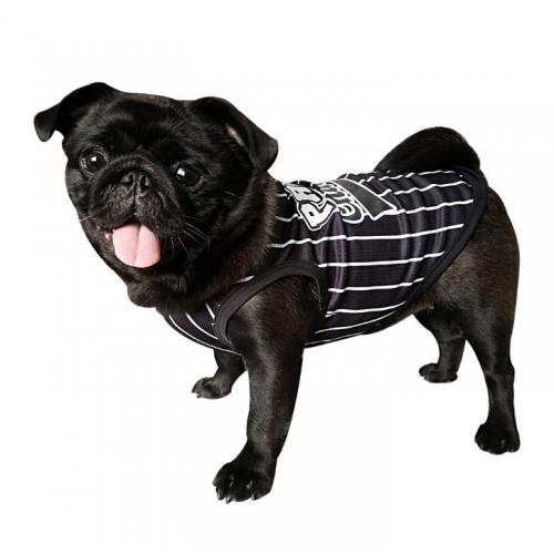 Mesh Vertical Stripes Vest Football Basketball Pet World Cup Clothing Big Dog Clothes Supplies