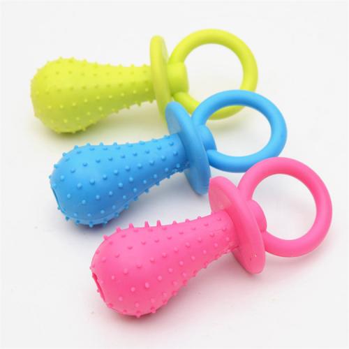 Nontoxic Mininipple Small Bell Inside Pet Molar Bite Tpr Dog Toy
