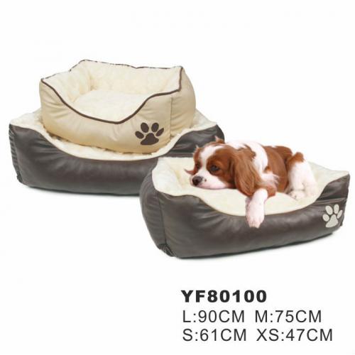 Orthopedic Pet Leather Dog Bed