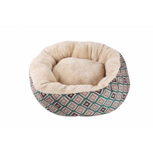 Pawise Orthopedic Durable Premium Round Pet Bed Multi Size Anti Anxiety Soft Bed Dogs Cats