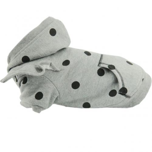 Pet Clothing Products Sweet Cool Black White Spot Hoodie Thickened Autumn Winter Dog Clothing Pet Clothing