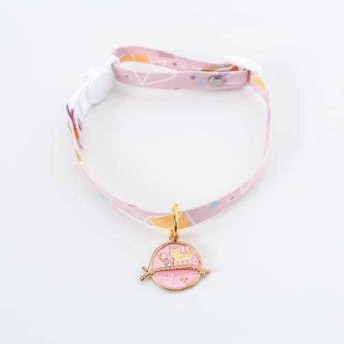 Pet Collar Adjustable Cute Necklace Puppy With Bell Drop Dog Collar Leash Supplies