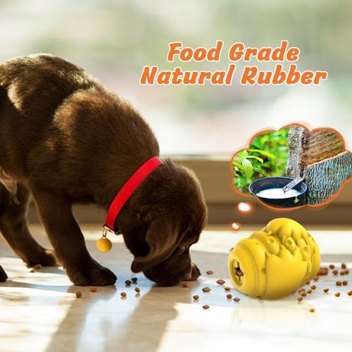 Pet Product Eco Friendly Natural Rubber Indestructible Interactive Treat Dispenser Dog Chew Toy Aggressive Chewer