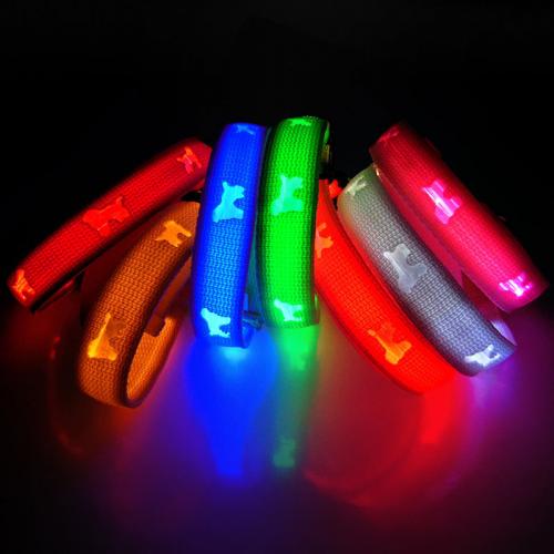 Pet Products Amazon Top Seller Pet Collars LED Strip Light Dog Collar Adjustable Rechargeable Supplies Pet Collars