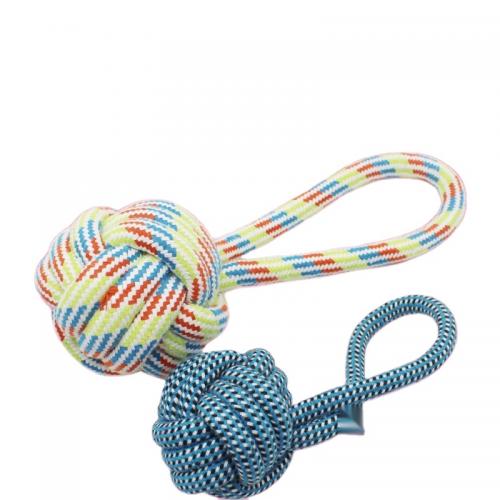 Pet Toy Manufacturer Portable Ball Dog Toy Cotton Rope Training Molar Teeth Cleaning Interactive Cat Pet Chew Toys