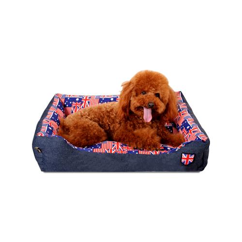 Printed Canvas Dog Bed Sofa British Pet Bed Waterproof Dog Beds Cat