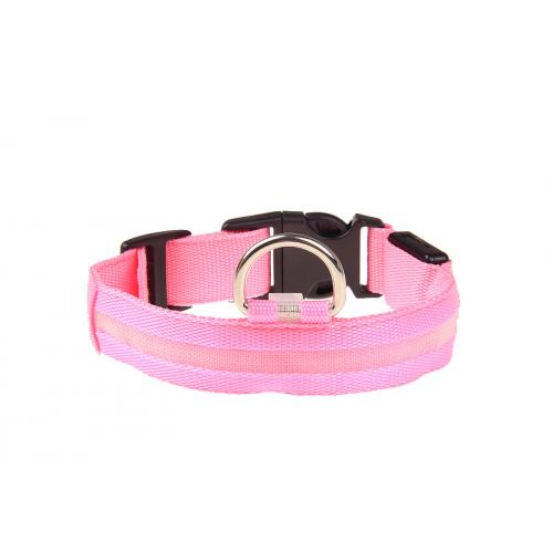 Promotional Dog LED Nylon Webbing Collar Nylon Webbing