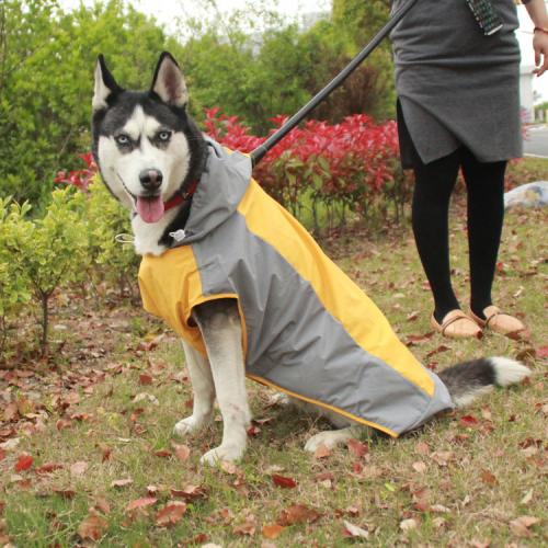 Quickdrying Doublelayer Reflect Light Big Dog Raincoat Coldproof Outdoor Dog Jacket Pet Clothes Dog Clothes