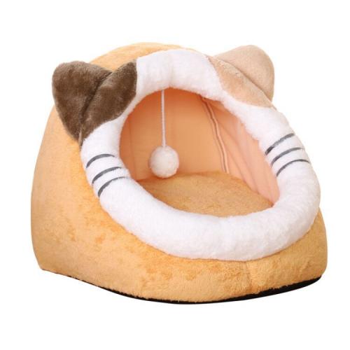 Removable Washable Pet Supplies Autumn Winter Cute Cat Bed Pet