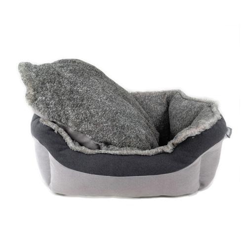 Round Reversible SuperSoft Dog Bed With Machine Washable SlipResistant Oxford Bottom Pet Bed Small Medium Dogs