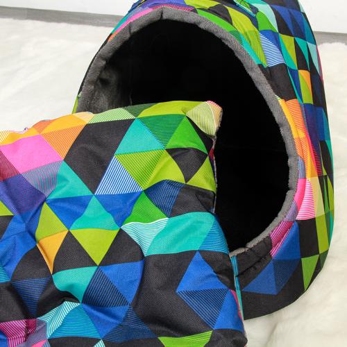 Saiji All Weather Dual Use Oxford Fabric Small Sofa Pet House Dog Cat Bed Sale