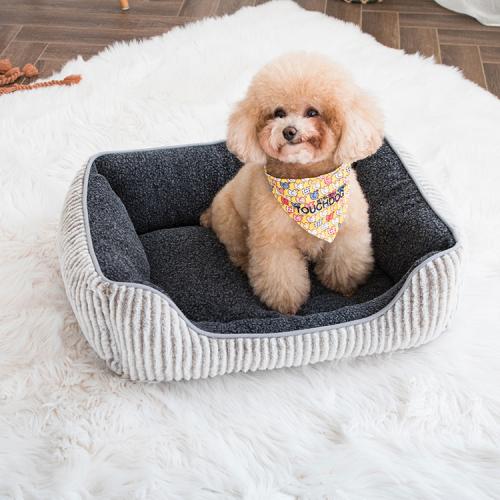 Short Plush Dog Sofa Bed Pet