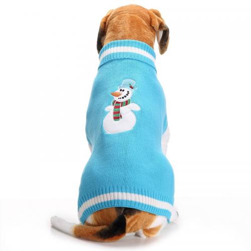 Snowflakes Pets Knitted Clothes Jacquard Cardigan Christmas Pets Knitted Acrylic Pet Clothing Dog Clothes Knitted Sweater