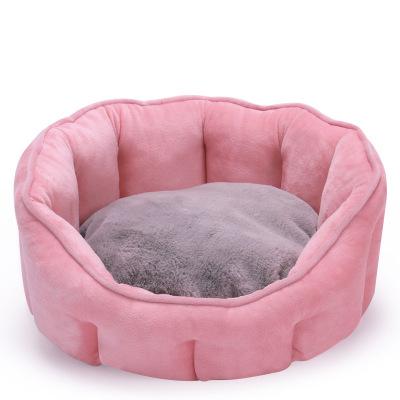 Soft Indoor Cat Bed Washable Eco Friendly Pet Dog House Round Cotton Warm Pet Beds