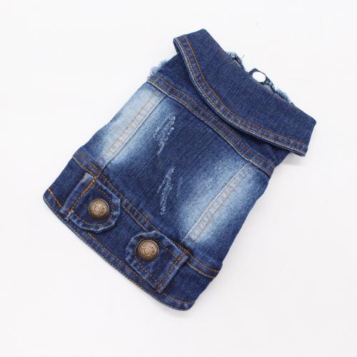 Spring Jean Dog Pet Cowboy Denim Jacket Dog Clothes