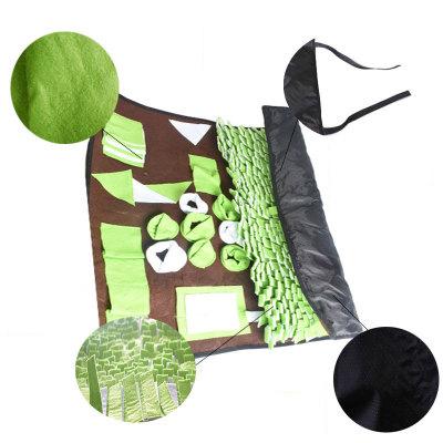 Training Dog Slow Eat Bowl Mat Pet Snuffling Nose Work Mat Pet Game Blanket Olfactory Pad Puzzle Toy Pad