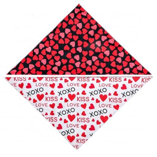 Triangle Bibs Washable Reversible Double Layer Cotton Scarfs Pet Cat Dog Bandana