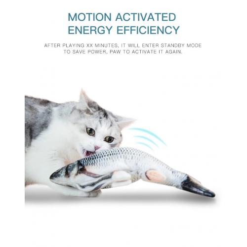 USB Charging Cat 3D LED Electric Interactive Toys Cat Cat Fish Toy Pet Toys