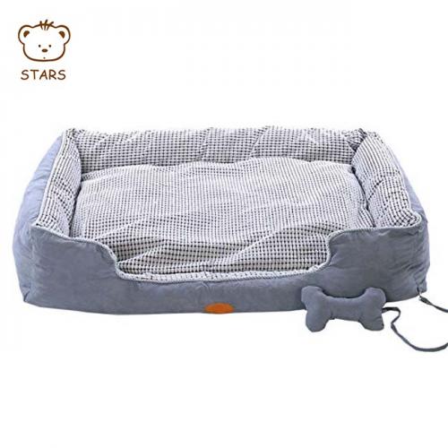 Washable Pet Mat Cozy Dog Bed With Bone