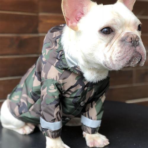 Waterproof Camouflage Outdoor Holiday Dog Clothes French Bulldog