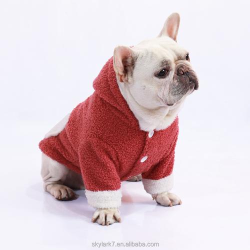 Winter Plus Plush Keep Warm Pet Dog Clothes Fall Winter Pet Pajamasmatching Pet Pajama