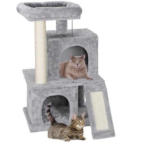 Amazon Wood Cat Tree Tower House Cat Tree Scratcher With Scratching Posts