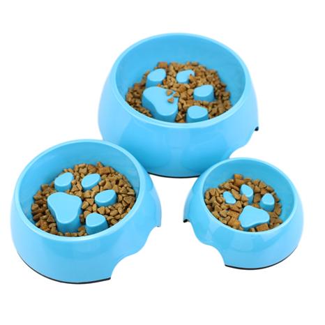 Bone Paw Shaped Melamine Dog Food Bowl Slow Feeding Dog Bowl