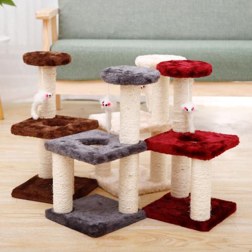 Cat Climbing Frame Durable Funny Tower Mouse Toy Cat Climbing Frame Scratcher Cat Tree