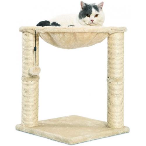 Cat Hammock Tree Nest House Solid Wood Claw Pet Cat Grinder Cat Bed