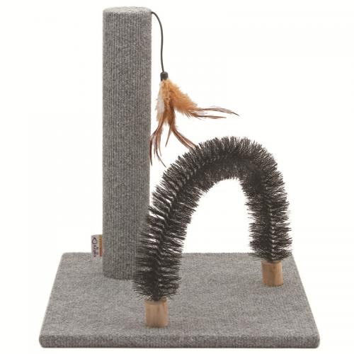 Cat Tree With Natural Sisal Scratching Posts Teasing Toy Kitten