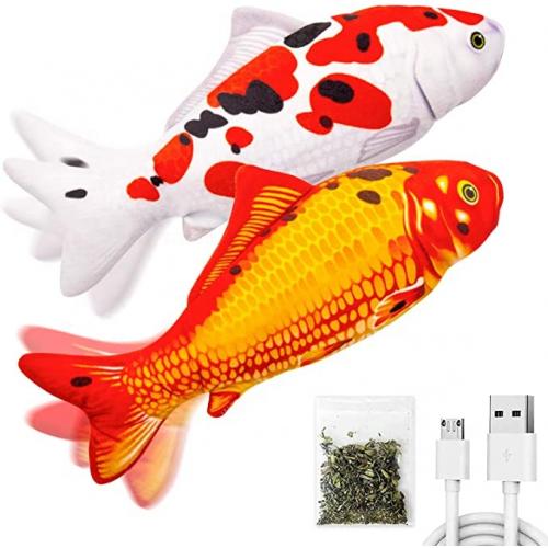 Chew Electric Wagging Cat Bite Fish Eco Friendly Pet Toy