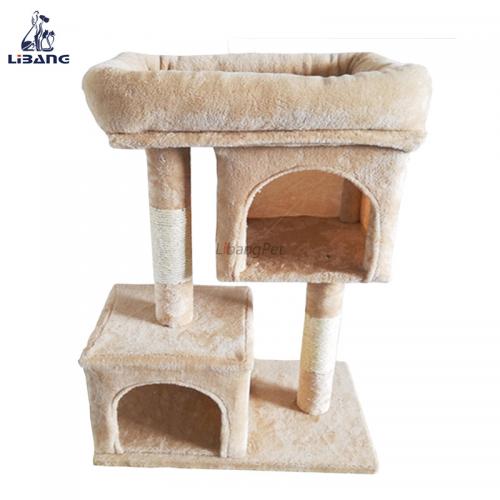 China Great Wooden Tree Indor Cat Tree 80 Inch