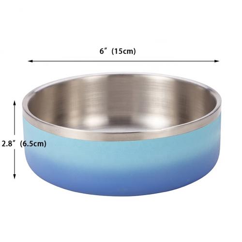 Custom Colors Pet Bowl Stainless Steel Dog Feeder Cat Food Bowls Dogs Pet
