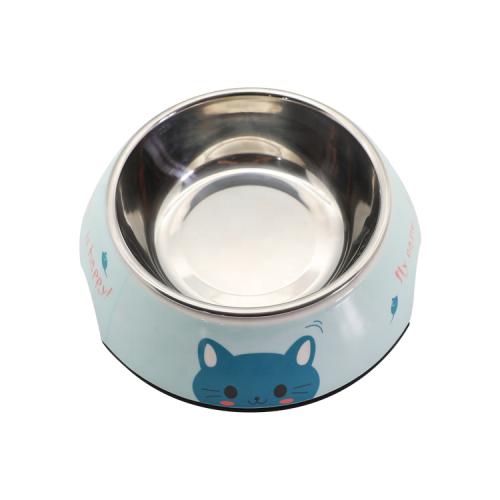 Custom Dog Bowl Simple Nonslip Stainless Dog Melamine Bowl